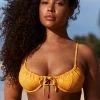 Lounge Underwear Floral Bikini Top - Yellow 2 Lounge Underwear Floral Bikini Top - Yellow
