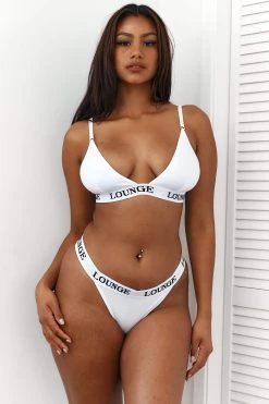 Lounge Underwear BH Ohne Bügel Sets Bamboo Triangle Bra (Set) - All White