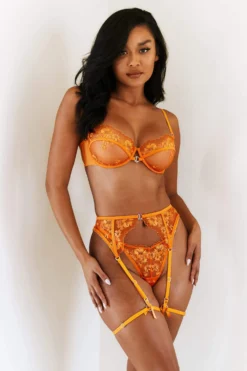 Lounge Underwear Ava Intimates Bra (Set) - Orange Lace