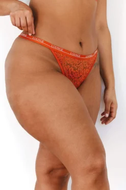 Lounge Underwear Outlet Balcony Thong - Apricot Outlet 4 Lounge Underwear Outlet Balcony Thong - Apricot Outlet