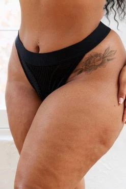 Lounge Underwear Bare Thong - Black