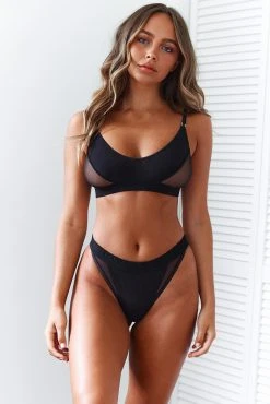 Lounge Underwear Contour Mesh Bra (Set) - Black BH Ohne Bügel Sets