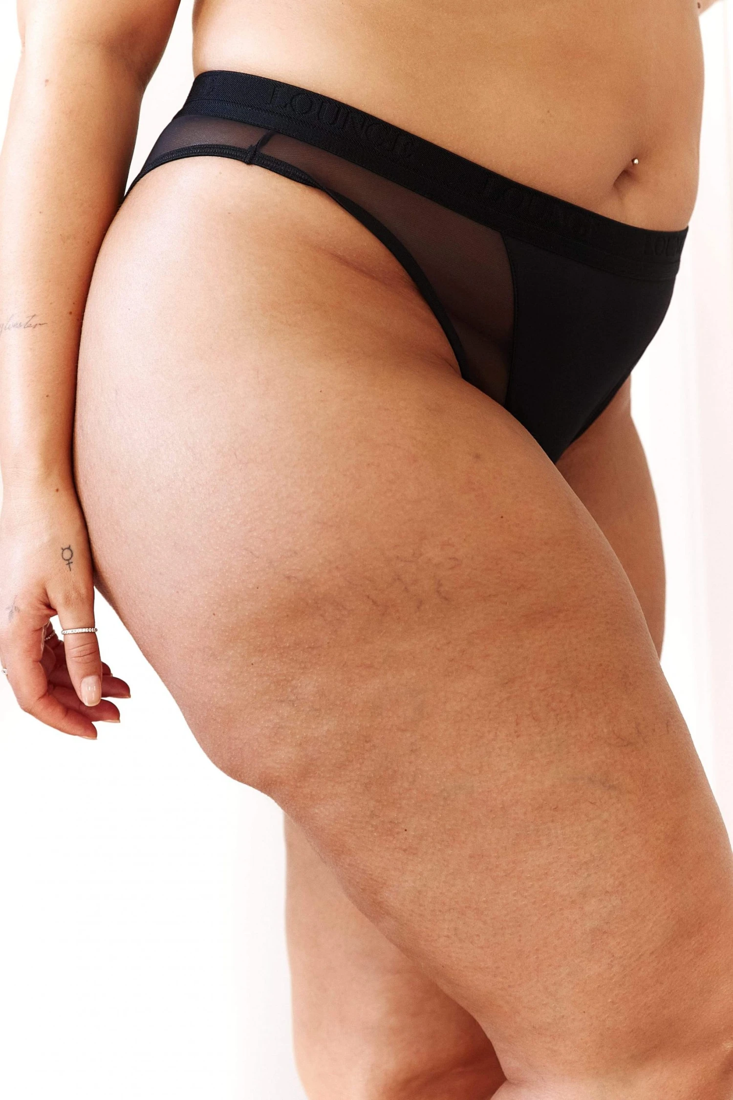 3BlackContourMeshBriefs-Latecia.jpg Lounge Underwear String Und Slip Contour Mesh Briefs - Black