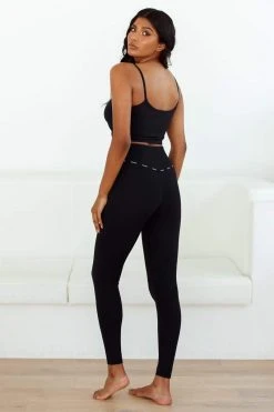 Lounge Underwear Minimal Crop Top (Set) - Black Bestsellers