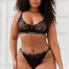 Lounge Underwear Outlet Outlet Royal Balcony Bra (Set) - Black