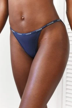 Lounge Underwear Essential Briefs - Blue Charcoal String Und Slip