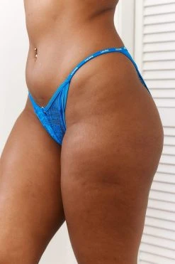 Lounge Underwear String Und Slip Sustainable Charmed Balcony Briefs - Cobalt Blue