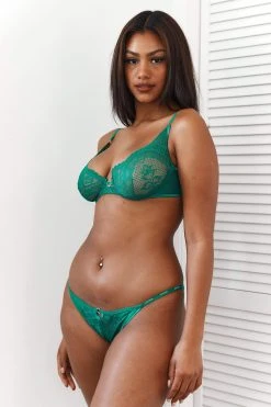 Lounge Underwear Sustainable Charmed Balcony Bra (Set) - Emerald