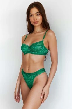 Lounge Underwear Desire Balcony Bra (Set) - Emerald