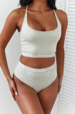 Lounge Underwear Bamboo Basic Bralette (Set) - Olive