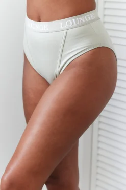 Lounge Underwear Bamboo Basic Briefs - Olive String Und Slip