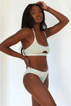 Lounge Underwear Seamless Bra (Set) - Olive