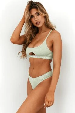 Lounge Underwear Seamless Bra (Set) - Olive