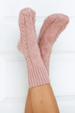 Lounge Underwear Outlet Cosy Knitted Socks - Pink Outlet