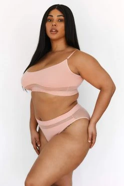 Lounge Underwear Nichtgepolsterte Mesh Bra (Set) - Pink