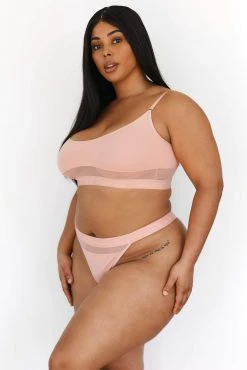 Lounge Underwear Nichtgepolsterte Mesh Bra (Set) - Pink