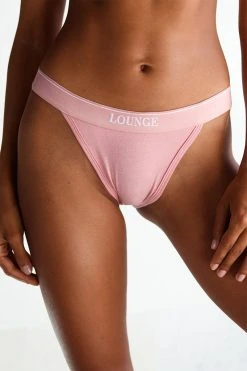 Lounge Underwear Outlet Bamboo Minimal Triangle Briefs - Pink Outlet