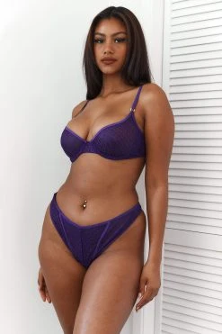 Lounge Underwear Outlet Icon Balcony Bra (Set) - Purple Outlet