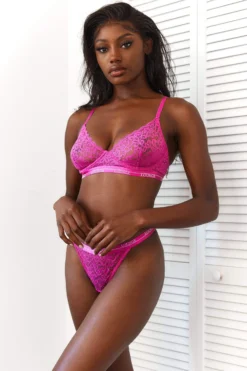Lounge Underwear Balcony Bra (Set) - Raspberry Bügel-BH Sets