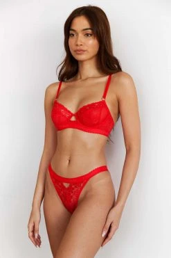 Lounge Underwear Neuheiten Flair Balcony Bra (Set) - Red