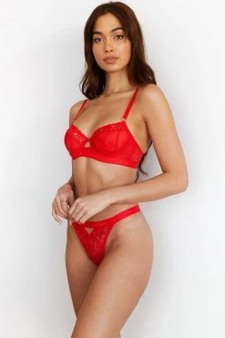 Lounge Underwear Neuheiten Flair Balcony Bra (Set) - Red