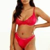 Lounge Underwear Outlet Outlet Silk Balcony Bra (Set) - Scarlett