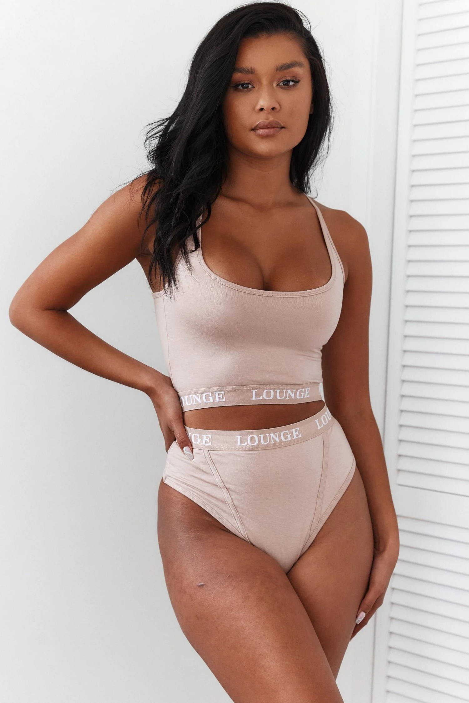 3TaupeBasicBraandThongMuriel_1773615e-0e9b-476f-811d-998fb4c8754f-1.jpg Lounge Underwear Bamboo Basic Bralette (Set) - Taupe