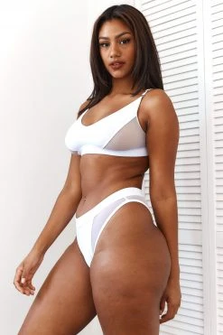 Lounge Underwear BH Ohne Bügel Sets Contour Mesh Bra (Set) - White