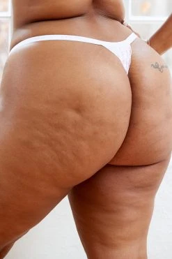 Lounge Underwear Sustainable Lace Magic Thong - White