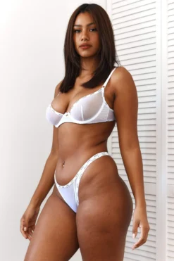 Lounge Underwear Mesh Balcony Bra (Set) - White Bügel-BH Sets 4 Lounge Underwear Mesh Balcony Bra (Set) - White Bügel-BH Sets