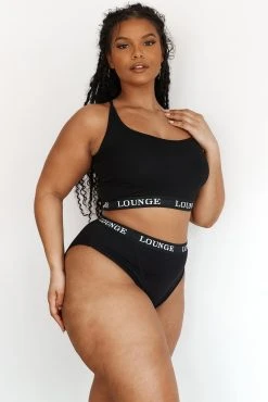 Lounge Underwear Bamboo Basic Bralette (Set) - Black
