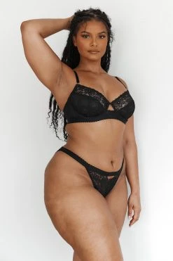 Lounge Underwear Flair Balcony Bra (Set) - Black