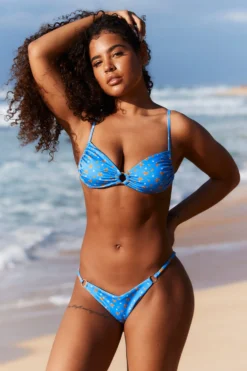 Lounge Underwear Neuheiten Floral Bikini Top - Blue 5 Lounge Underwear Neuheiten Floral Bikini Top - Blue