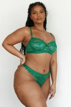 Lounge Underwear Desire Balcony Bra (Set) - Emerald