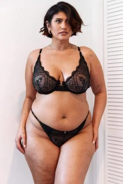 Lounge Underwear Sustainable Charmed Balcony Bra (Set) - Black