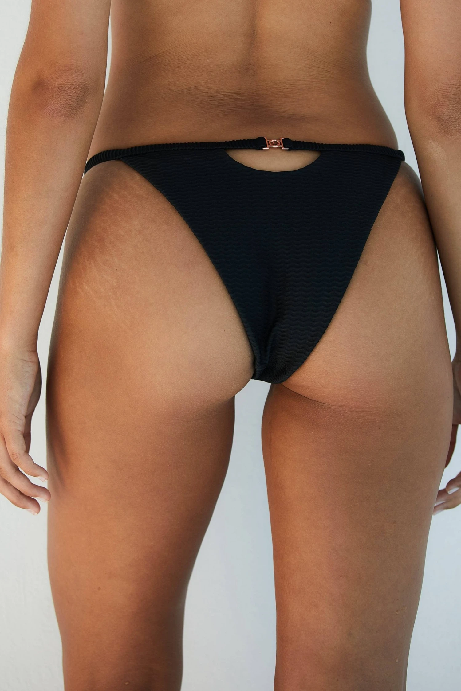 4BlackNewYork-Adison.jpg Lounge Underwear New York Textured Bikini Top (Set) - Black