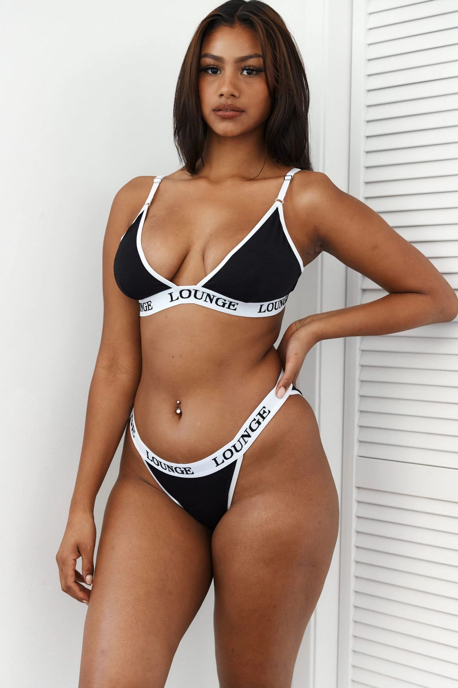 4BlackTriangleBraandBriefs-Nayeli.jpg Lounge Underwear BH Ohne Bügel Sets Bamboo Triangle Bra (Set) - Black & White