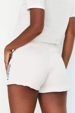 Lounge Underwear High Waisted Shorts - Cream
