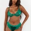Lounge Underwear Sustainable Silk Balcony Bra (Set) - Emerald Bügel-BH Sets