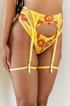 Lounge Underwear Leah Intimates Bra (Set) - Yellow Lace