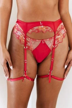 Lounge Underwear Lace Peyton Intimates Bra (Set) - Cherry