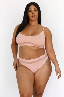 Lounge Underwear Nichtgepolsterte Mesh Bra (Set) - Pink