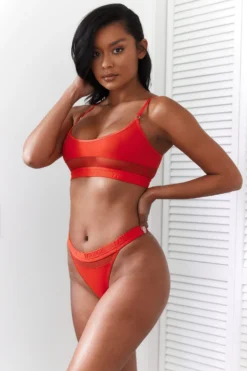 Lounge Underwear BH Ohne Bügel Sets Mesh Bra (Set) - Red 5 Lounge Underwear BH Ohne Bügel Sets Mesh Bra (Set) - Red