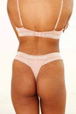 Lounge Underwear Ultra Comfort Ribbed T-Shirt Bra (Set) - Taupe Bügel-BH Sets