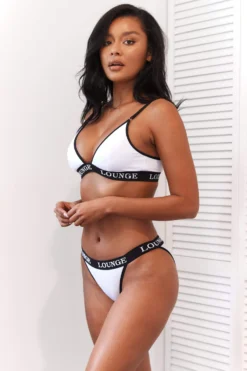 Lounge Underwear Bamboo Triangle Bra (Set) - White & Black BH Ohne Bügel Sets