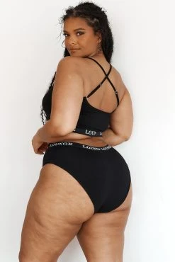 Lounge Underwear Bamboo Basic Bralette (Set) - Black