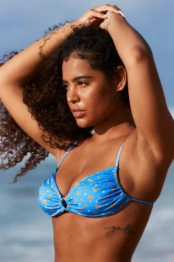 Lounge Underwear Neuheiten Floral Bikini Top - Blue 6 Lounge Underwear Neuheiten Floral Bikini Top - Blue