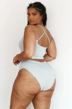 Lounge Underwear Bamboo Basic Bralette (Set) - Grey BH Ohne Bügel Sets