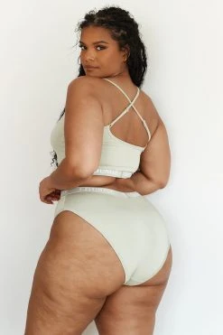 Lounge Underwear Bamboo Basic Bralette (Set) - Olive