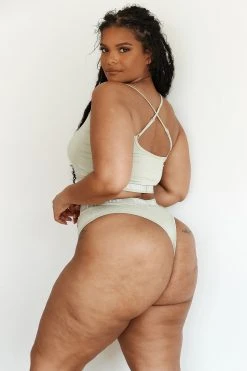 Lounge Underwear Bamboo Basic Bralette (Set) - Olive